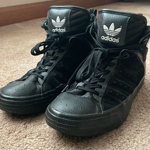 Black Adidas High Tops